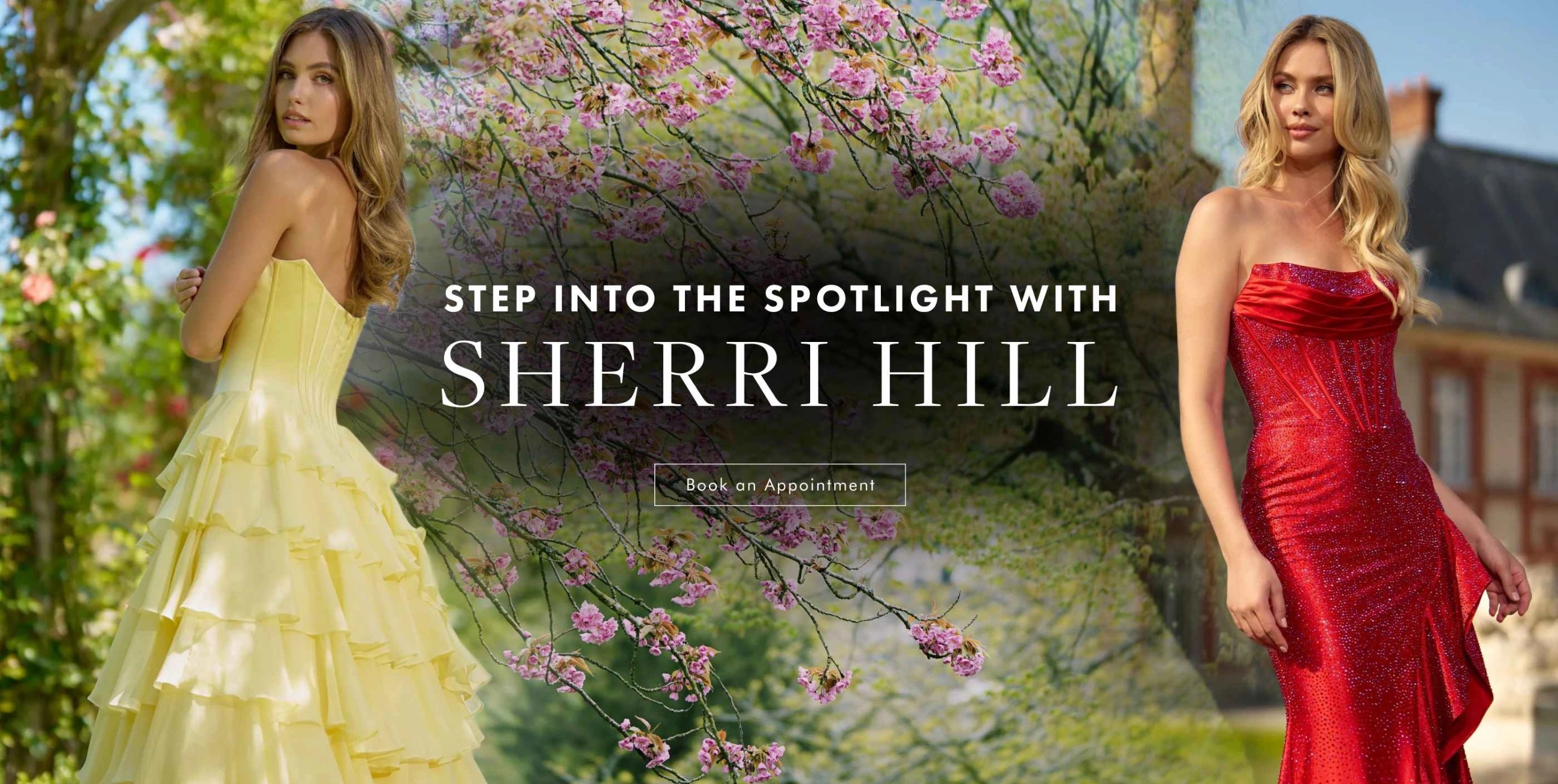 Sherri Hill Prom Spring 2025 Desktop banner